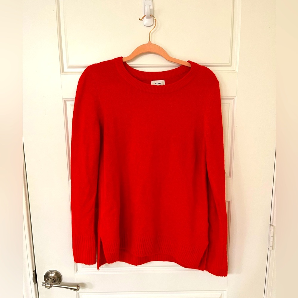 Red orange sweater